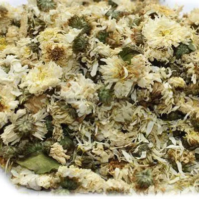 Pó de extrato de flor de crisântemo com flavonóides, aminoácidos e vitaminas